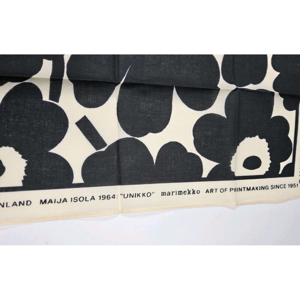 Marimekko Kioski Astrilli Unikko Floral Organic Cotton Scarf Bandana - Picture 4 of 7